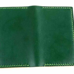 Χειροποίητο δερμάτινο ανδρικό πορτοφόλι πράσινο -WA055 - δέρμα - 3