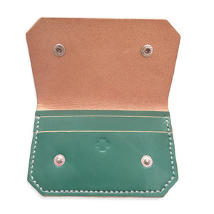 Χειροποίητο δερμάτινο ανδρικό πορτοφόλι πράσινο -WA069 - δέρμα - 2
