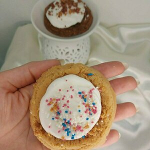 Χειροποίητα wax melts σε σχήμα soft cookies - αρωματικά κεριά