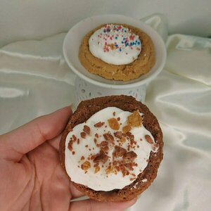 Χειροποίητα wax melts σε σχήμα soft cookies - αρωματικά κεριά - 2