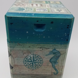 καλοκαιρινό κουτί με ιππόκαμπο - κουτιά αποθήκευσης