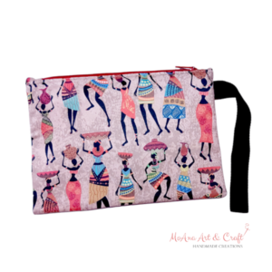 Τσαντάκι African girls 19x27 εκ - ύφασμα, φάκελοι, clutch, all day, χειρός - 3