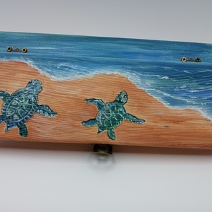 χελωνάκια στην θάλασσα - ακρυλικό, δώρο γεννεθλίων - 3