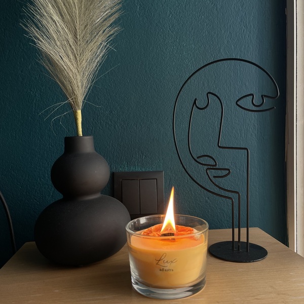 Orange Peel Candle - αρωματικά κεριά, δώρα γενεθλίων, διακοσμητικά, αναμνηστικά δώρα, vegan κεριά - 4