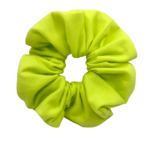 Σετ υφασμάτινα λαστιχάκια για τα μαλλιά scrunchies ''fresh lime'' μεσαίου μεγέθους (medium) 2 τμχ - ύφασμα, κορίτσι, για τα μαλλιά, λαστιχάκια μαλλιών - 4