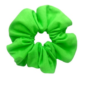 Υφασμάτινο λαστιχάκι scrunchie chlorophyll green - ύφασμα, κορίτσι, για τα μαλλιά, λαστιχάκια μαλλιών