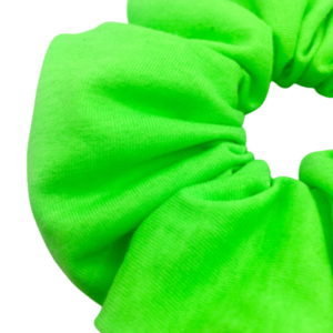 Υφασμάτινο λαστιχάκι scrunchie chlorophyll green - ύφασμα, κορίτσι, για τα μαλλιά, λαστιχάκια μαλλιών - 2