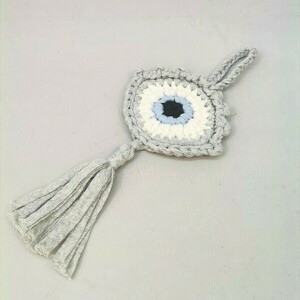 Χειροποίητο πλεκτό evil eye new design - χειροποίητα, evil eye, διακοσμητικά, φυλακτό, γούρια - 4
