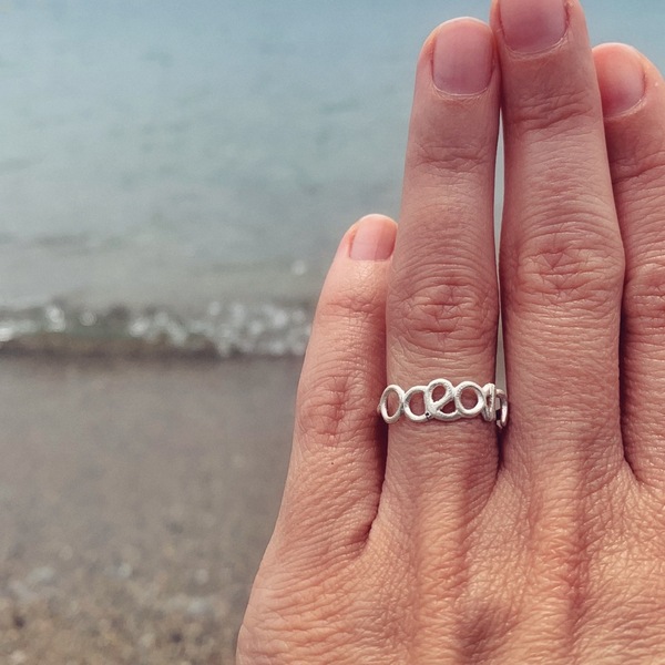 Ocean | δαχτυλίδι ocean, ασήμι 925 - ασήμι 925
