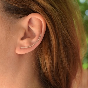 Ear climber wire τόξο ασήμι 925 - ασήμι 925, μικρά - 2