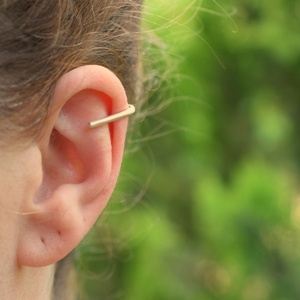 Bar ear cuff ασήμι 925 - ασήμι 925, μικρά - 2