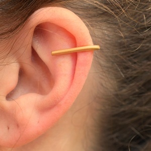 Bar ear cuff από ασήμι 925 - ασήμι 925, μικρά - 3