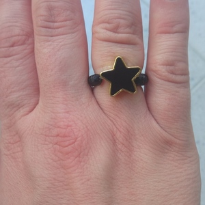 Δαχτυλίδι αστέρι με σμάλτο - γυαλί, σμάλτος, χάντρες, σταθερά, φθηνά - 3