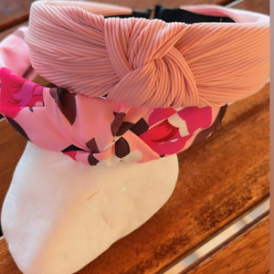 Σετ στέκες μαλλιών pink love - ύφασμα, headbands - 2