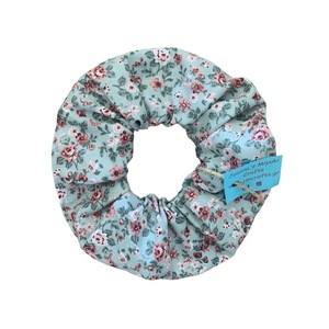 Scrunchie Φλοράλ - ύφασμα, λουλούδια, για τα μαλλιά, δώρα για γυναίκες, λαστιχάκια μαλλιών