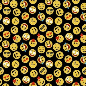 Scrunchie Emoji - ύφασμα, για τα μαλλιά, δώρα για γυναίκες, λαστιχάκια μαλλιών - 4