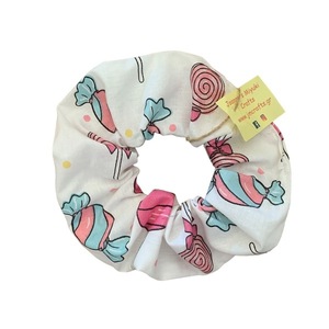 Scrunchie Sweets - ύφασμα, για τα μαλλιά, δώρα για γυναίκες, λαστιχάκια μαλλιών
