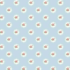 Scrunchie Ρομαντικά Λουλούδια - ύφασμα, λουλούδια, για τα μαλλιά, δώρα για γυναίκες, λαστιχάκια μαλλιών - 3