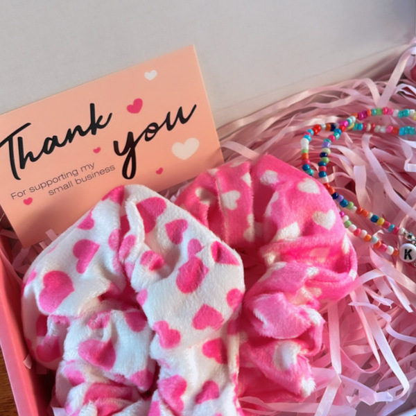 Gift box pink love - charms, χάντρες, μακριά, seed beads - 2