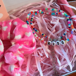 Gift box pink love - charms, χάντρες, μακριά, seed beads - 3