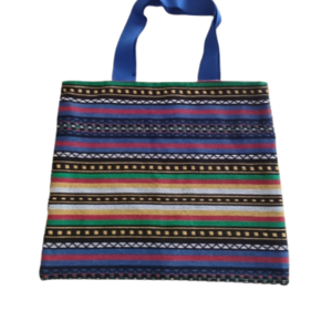 Πάνινη Τσάντα Ώμου tote bag Υφαντή boho - ύφασμα, ώμου, μεγάλες, tote, πάνινες τσάντες - 2