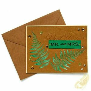 Ευχετήρια γαμήλια κάρτα "Best wishes Mr. and Mrs." - δώρα γάμου, γάμος, είδη γάμου, ευχετήριες κάρτες