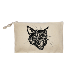 Νεσεσέρ Υφασμάτινο Wild Cat Εκρού 27x17 - ύφασμα, καλλυντικών, ταξιδίου
