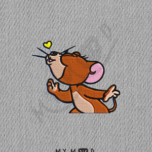 Ψηφιακό κέντημα μηχανής embroidery My Mood Αγιου Βαλεντίνου Ζευγάρι αγάπη Tom cat Jerry ποντικάκι καρδιά φιλί - κεντητά, χριστούγεννα, αγ. βαλεντίνου - 3