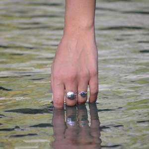 Dome Ring I┃Ασήμι 925 Χειροποίητο δαχτυλίδι - ασήμι 925, γεωμετρικά σχέδια, σταθερά, μεγάλα - 3