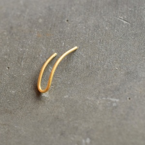 Μικρό wire ear climber από ασήμι 925 - επιχρυσωμένα, ασήμι 925, μικρά - 4