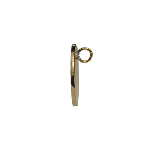 Χρυσόχρωμο χειροποίητο γυναικείο ή αντρικό μενταγιόν σε σχήμα σπιράλ - μπρούντζος, faux bijoux, μενταγιόν - 2