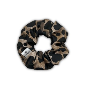 Leopard regular scrunchie - ύφασμα, για τα μαλλιά, λαστιχάκια μαλλιών