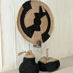 Πλεκτή Κολοκύθα Jute – Crochet Jute Pumpkin - ύφασμα, νήμα, διακοσμητικά - 5