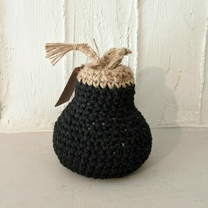 Πλεκτό Αχλάδι Jute – Crochet Jute Pear - ύφασμα, νήμα, διακοσμητικά - 3