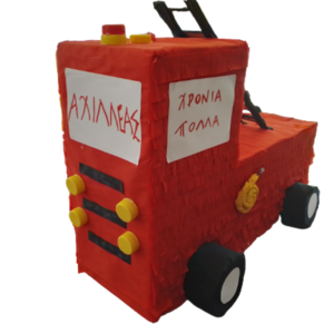 Πυροσβεστικό όχημα / Fire Truck Κόκκινο 50Χ40εκ. - αγόρι, πινιάτες, για παιδιά