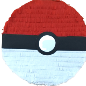 Pokeball Άσπρο Μαύρο Κόκκινο 30Χ30 εκ - αγόρι, πινιάτες, ήρωες κινουμένων σχεδίων