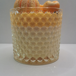 Autumn Romance: Eco-Friendly Soy Wax Candle with Pumpkin flavor | Φθινοπωρινό ρομάντζο: Οικολογικό κερί σόγιας με άρωμα κολοκύθας - αρωματικά κεριά - 2