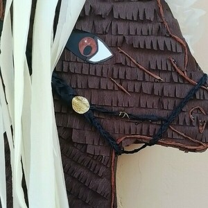 Άλογο / Horse Καφέ 60Χ40 εκ. - κορίτσι, αγόρι, πινιάτες, ζωάκια - 4