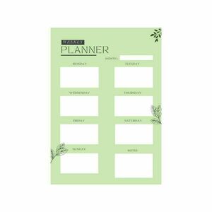 Ψηφιακό εβδομαδιαίο πρόγραμμα / Weekly planner list , Εκτυπώσιμο Α4 /PDF - digital planner, φύλλα εργασίας