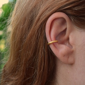 Chunky Ear Cuff ασήμι 925 - επιχρυσωμένα, ασήμι 925, μικρά, ear cuffs - 3