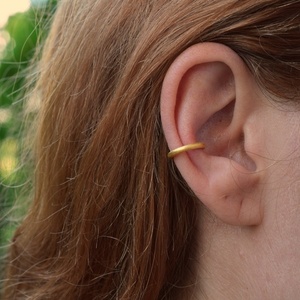Chunky Ear Cuff ασήμι 925 - επιχρυσωμένα, ασήμι 925, μικρά - 3