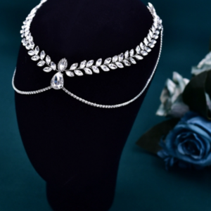 '' Brida crystal '' Νυφικό κόσμημα για το κεφάλι χειροποίητο headband για τα μαλλιά με κρύσταλλα. - μέταλλο, headbands - 2