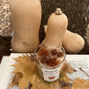 Caramel vanilla latte - halloween, αρωματικά κεριά, φθινόπωρο - 3
