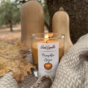 Pumpkin spice - halloween, αρωματικά κεριά, φθινόπωρο - 2