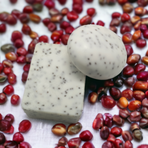 Χειροποίητο vegan απολεπιστικό σαπούνι με σπόρους cranberries - σώματος - 2