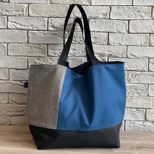Indigo Reversible Bag - ύφασμα, ώμου, χειροποίητα, all day, must αξεσουάρ, accessories