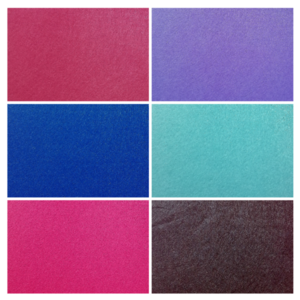 Σετ 6τμχ. τσόχας 1mm/Χρώματα: σάπιο μήλο, ροζ σκούρο, βεραμάν, σκούρο καφέ, βαθύ μπλε/Σκληρή αφή/20×20εκ. - τσόχα, υλικά κοσμημάτων, υλικά κατασκευών