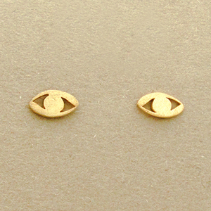 Σκουλαρίκια Ματάκια με Σμάλτο Ασήμι 925 - ασήμι 925, σμάλτος, καρφωτά, μικρά, ματάκια - 4
