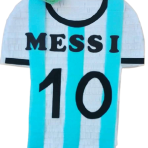 Φανέλα Messi Γαλάζιο Άσπρο 50Χ40 εκ. - αγόρι, πινιάτες, ποδόσφαιρο