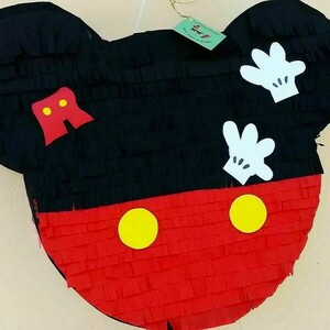 Mickey Mouse Κόκκινο 40Χ40 εκ. - κορίτσι, αγόρι, πινιάτες, ήρωες κινουμένων σχεδίων - 2